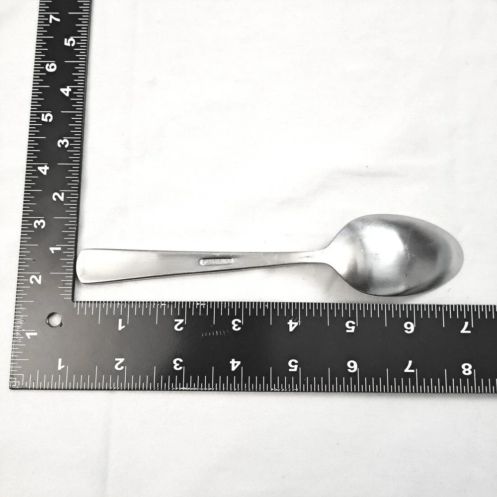 Oneida‎ Nocha Teaspoons Set of 2 Stainless Steel Satin Finish Dessert Spoons MCM